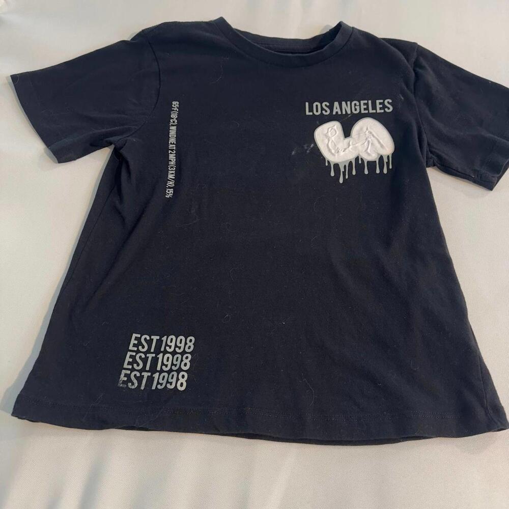 t-shot boys 14-16 black cotton City of angels 22 street